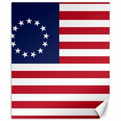 Betsy Ross Flag Usa America United States 1776 1777 Thirteen Colonies Maga Canvas 8  X 10  by snek