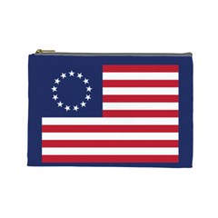 Betsy Ross Flag Usa America United States 1777 Thirteen Colonies Maga  Cosmetic Bag (large) by snek