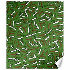 Pepe The Frog Face Pattern Green Kekistan Meme Canvas 20  X 24  by snek