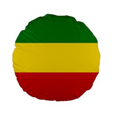 Flag Of Ethiopia Standard 15  Premium Flano Round Cushions by abbeyz71