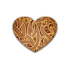 Fine Pattern Heart Coaster (4 Pack)  by Sobalvarro