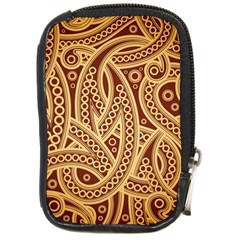 Fine Pattern Compact Camera Leather Case by Sobalvarro