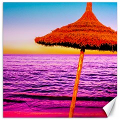 Pop Art Beach Umbrella  Canvas 12  X 12  by essentialimage