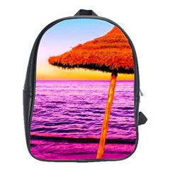 Pop Art Beach Umbrella  School Bag (xl) by essentialimage
