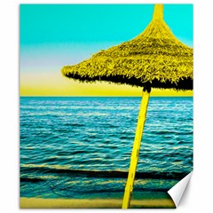 Pop Art Beach Umbrella  Canvas 20  X 24  by essentialimage