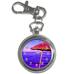 Pop Art Beach Umbrella  Key Chain Watches by essentialimage