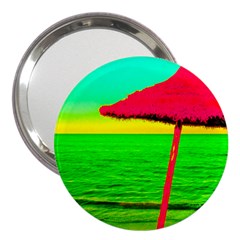 Pop Art Beach Umbrella 3  Handbag Mirrors
