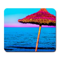 Pop Art Beach Umbrella  Large Mousepads by essentialimage
