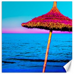 Pop Art Beach Umbrella  Canvas 12  X 12 