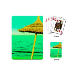 Pop Art Beach Umbrella  Playing Cards Single Design (mini) by essentialimage