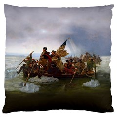 George Washington Crossing Of The Delaware River Continental Army 1776 American Revolutionary War Original Painting Standard Flano Cushion Case (two Sides) by snek