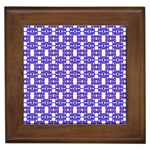 Purple  White  Abstract Pattern Framed Tile