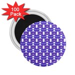 Purple  White  Abstract Pattern 2.25  Magnets (100 pack) 