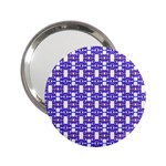 Purple  White  Abstract Pattern 2.25  Handbag Mirrors