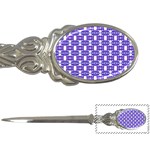 Purple  White  Abstract Pattern Letter Opener