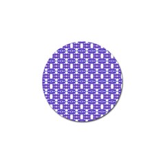 Purple  White  Abstract Pattern Golf Ball Marker (4 Pack) by BrightVibesDesign