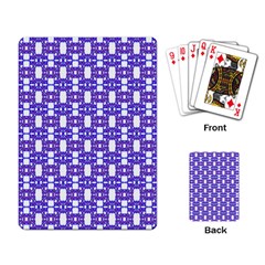 Purple  White  Abstract Pattern Playing Cards Single Design (rectangle) by BrightVibesDesign