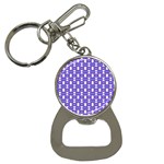 Purple  White  Abstract Pattern Bottle Opener Key Chain