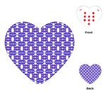 Purple  White  Abstract Pattern Playing Cards Single Design (Heart)