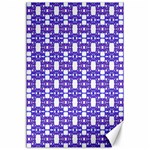 Purple  White  Abstract Pattern Canvas 24  x 36 