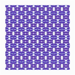 Purple  White  Abstract Pattern Medium Glasses Cloth by BrightVibesDesign