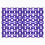 Purple  White  Abstract Pattern Large Glasses Cloth (2 Sides)