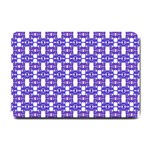 Purple  White  Abstract Pattern Small Doormat 