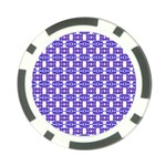 Purple  White  Abstract Pattern Poker Chip Card Guard