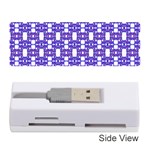 Purple  White  Abstract Pattern Memory Card Reader (Stick)