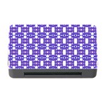 Purple  White  Abstract Pattern Memory Card Reader with CF