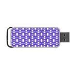 Purple  White  Abstract Pattern Portable USB Flash (Two Sides)