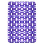 Purple  White  Abstract Pattern Removable Flap Cover (L)