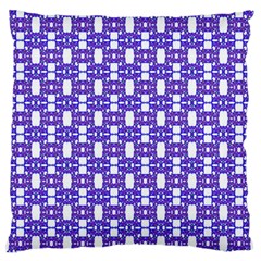 Purple  White  Abstract Pattern Standard Flano Cushion Case (two Sides) by BrightVibesDesign