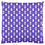 Purple  White  Abstract Pattern Large Flano Cushion Case (One Side)