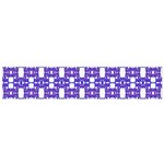 Purple  White  Abstract Pattern Small Flano Scarf