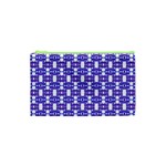 Purple  White  Abstract Pattern Cosmetic Bag (XS)