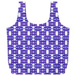 Purple  White  Abstract Pattern Full Print Recycle Bag (XXXL)