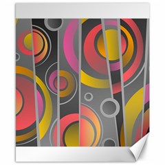 Abstract Colorful Background Grey Canvas 8  X 10  by HermanTelo