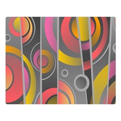 Abstract Colorful Background Grey Double Sided Flano Blanket (large)  by HermanTelo