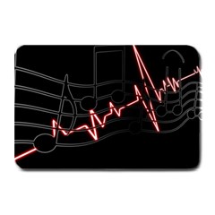 Music Wallpaper Heartbeat Melody Plate Mats by HermanTelo