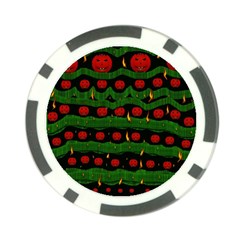 Pumkin Time Maybe Halloween Poker Chip Card Guard (10 Pack) by pepitasart