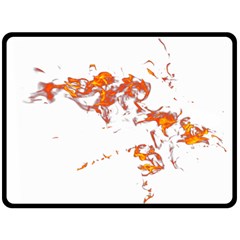 Can Walk On Fire, White Background Fleece Blanket (large)  by picsaspassion