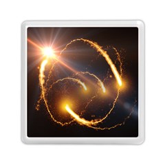 Flying Comets And Light Rays, Digital Art Memory Card Reader (square) by picsaspassion