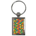 Background Colorful Abstract Key Chain (Rectangle)
