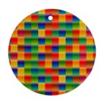 Background Colorful Abstract Round Ornament (Two Sides)