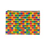 Background Colorful Abstract Cosmetic Bag (Large)
