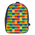 Background Colorful Abstract School Bag (XL)