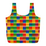Background Colorful Abstract Full Print Recycle Bag (L)