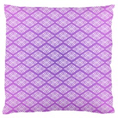 Pattern Texture Geometric Purple Large Cushion Case (two Sides)