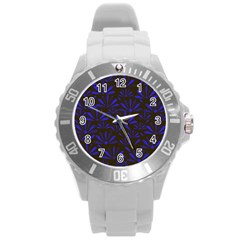 Zappwaits Flower Round Plastic Sport Watch (l)